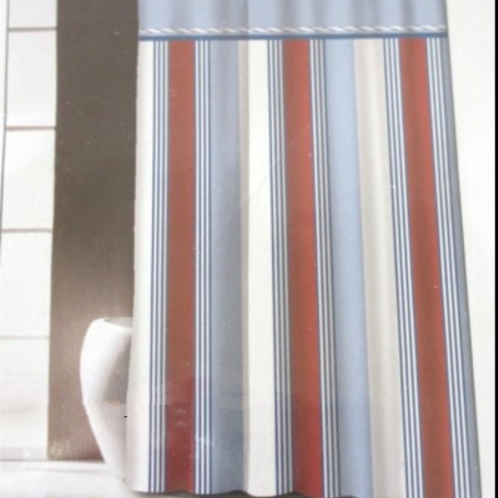 Famous Home NAUTICAL STRIPE Shower Curtain